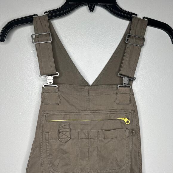 Duluth Trading Co. Women's Heirloom Gardening Bibs Overalls Taupe Brown XS x 31 - Picture 2 of 13